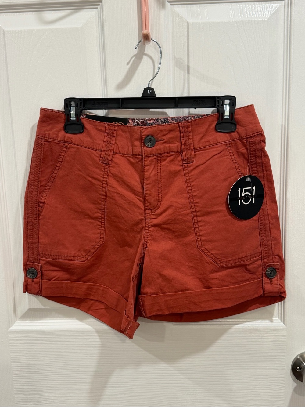NWT One5One Terracotta Rust Utility Shorts